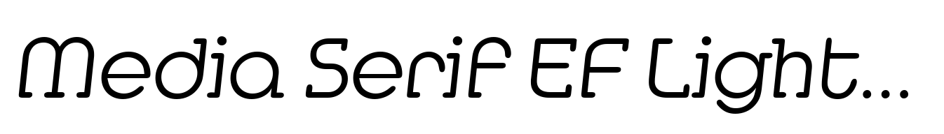 Media Serif EF Light Italic
